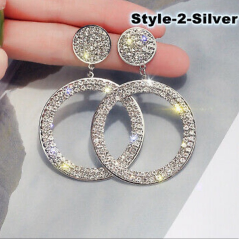 NEW Gorgeous Sterling Silver Hoop Earrings - Picture 1 of 4